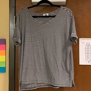 Old Navy Black and White Striped
